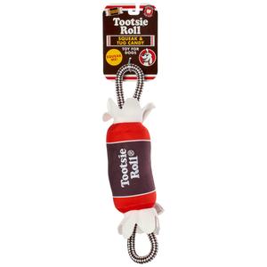 12in. Tootsie Roll Plush Dog Toy
