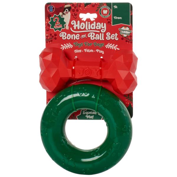 Bow Wow Pets Holiday 2pk Bone Set