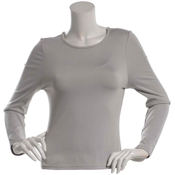 Juniors Cotton Candy Butter Soft Long Sleeve Crew Neck Tee alternate view
