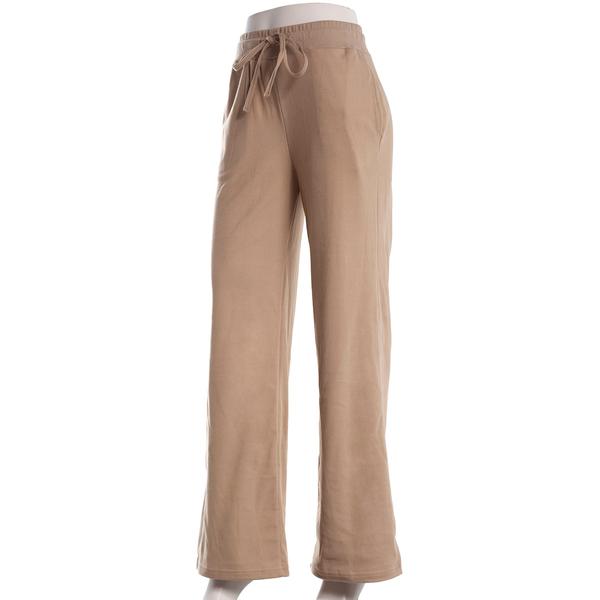 Juniors Cotton Candy Plushmere Ribbed Wide Leg Pants alternate view