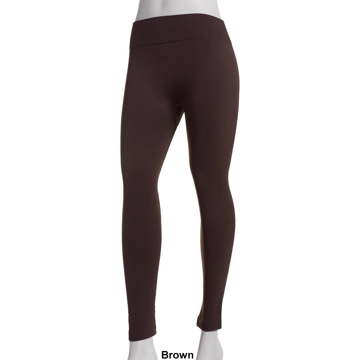 Womens Runway Ready Basic Fleece Lined Solid Leggings