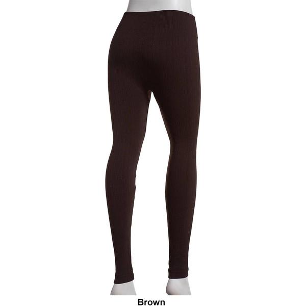 Plus Size Runway Ready Fleece Lined Textured Leggings alternate view