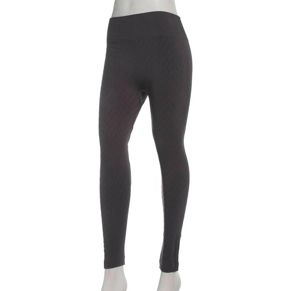 Womens Runway Ready Classic Fleece Lined Splice Chevron Leggings