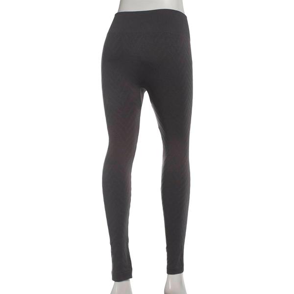 Womens Runway Ready Classic Fleece Lined Splice Chevron Leggings alternate view