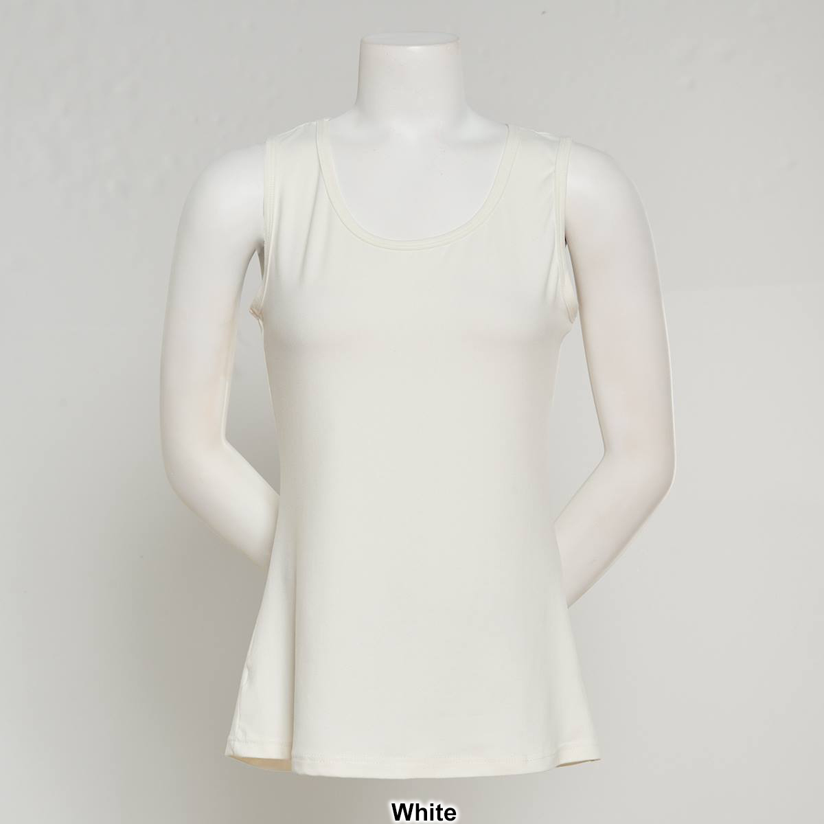 Womens Runway Ready Solid Milky Tank Top