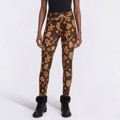 Womens Runway Ready Pull On Gingerbread Leggings