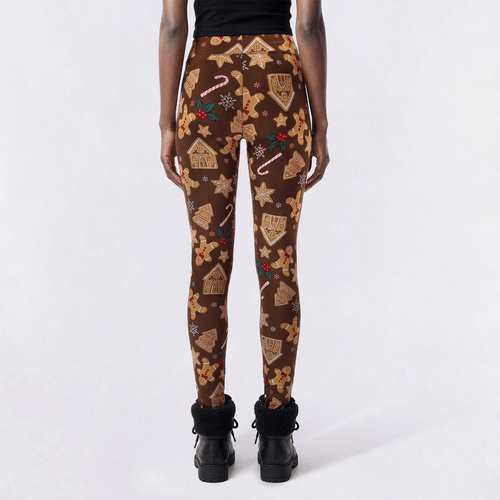 Womens Runway Ready Pull On Gingerbread Leggings alternate view