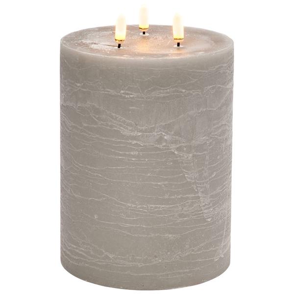One Touch 3 Wick 8in LED Pillar Candle alternate view
