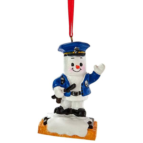 Marshmallow Policeman Ornament