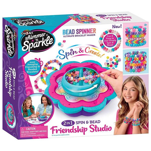 Cra-Z-Art(tm) Shimmer 'N Sparkle Spin & Bead Friendship Bracelets
