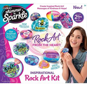 Cra-Z-Art(tm) Shimmer 'N Sparkle Inspirational Rock Art Kit