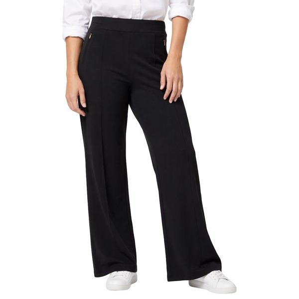 Womens Soho Apparel Pull On Wide Leg Front Seam Pants