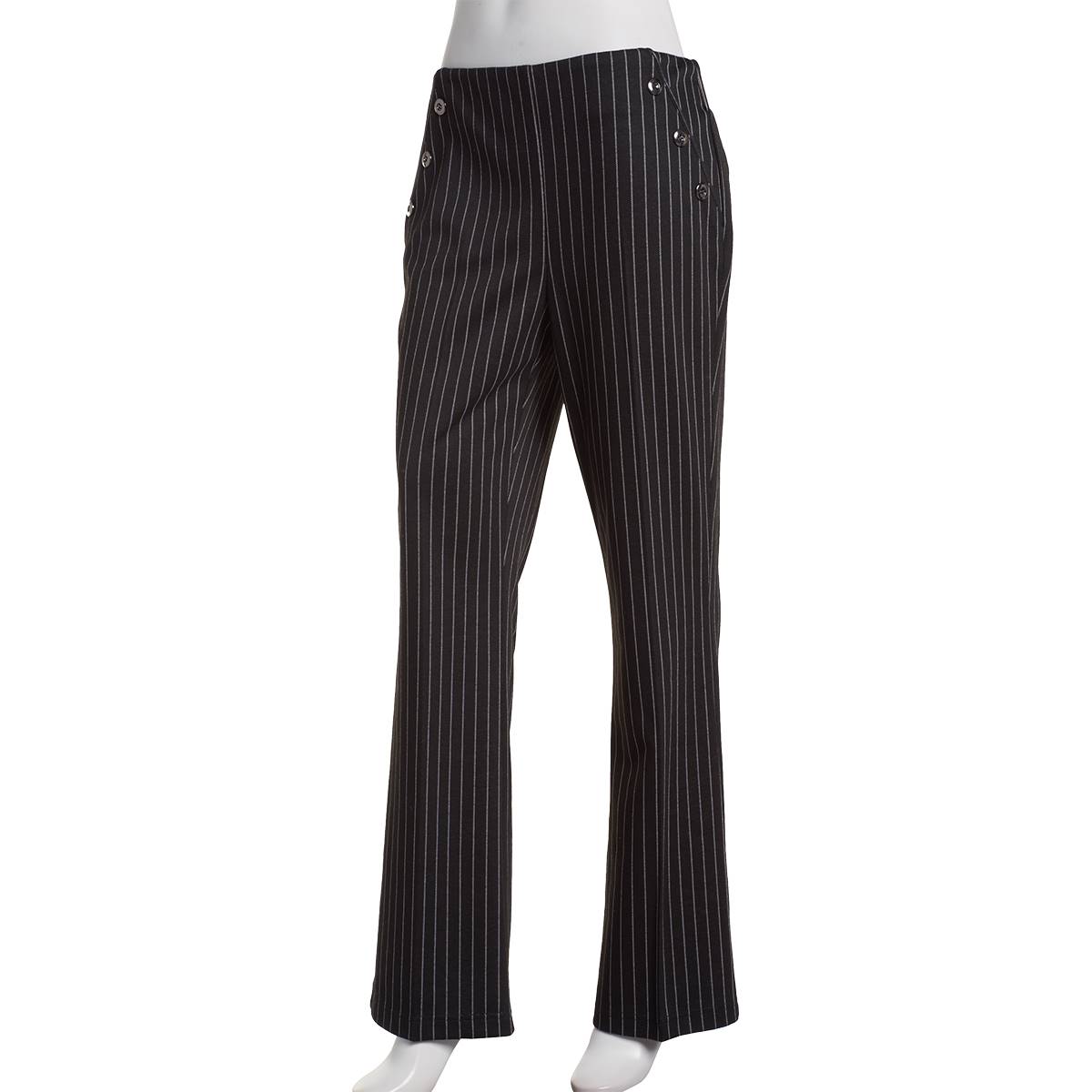 Womens Soho Apparel Pull On Sailor Button Menswear Pants