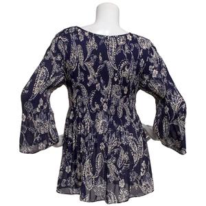 Plus Size Floral & Ivy 3/4 Sleeve Paisley Pleater Blouse alternate view