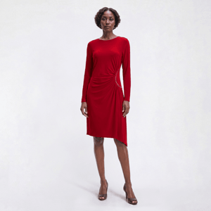 Womens Emma & Michele Long Sleeve Stud Embellished Sheath Dress alternate view