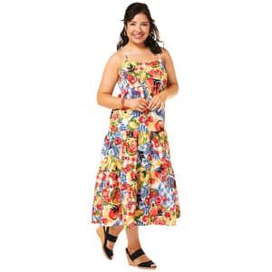 knee length dresses for ladies Emma & Michele 101690