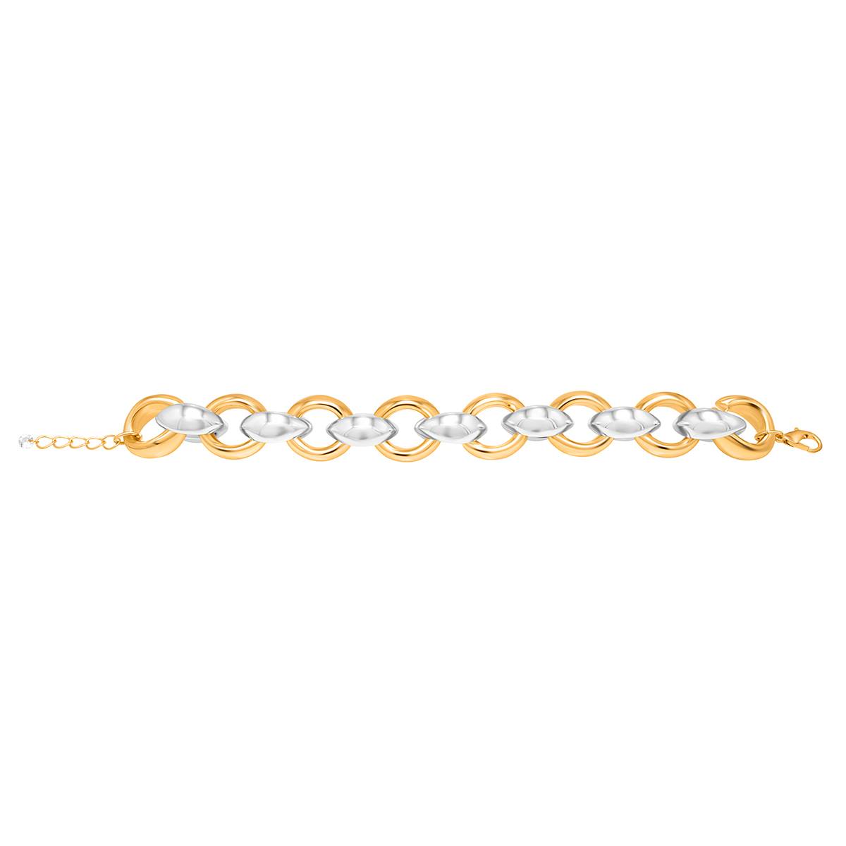 Design Collection Two-Tone Chunky Curb Chain Bracelet