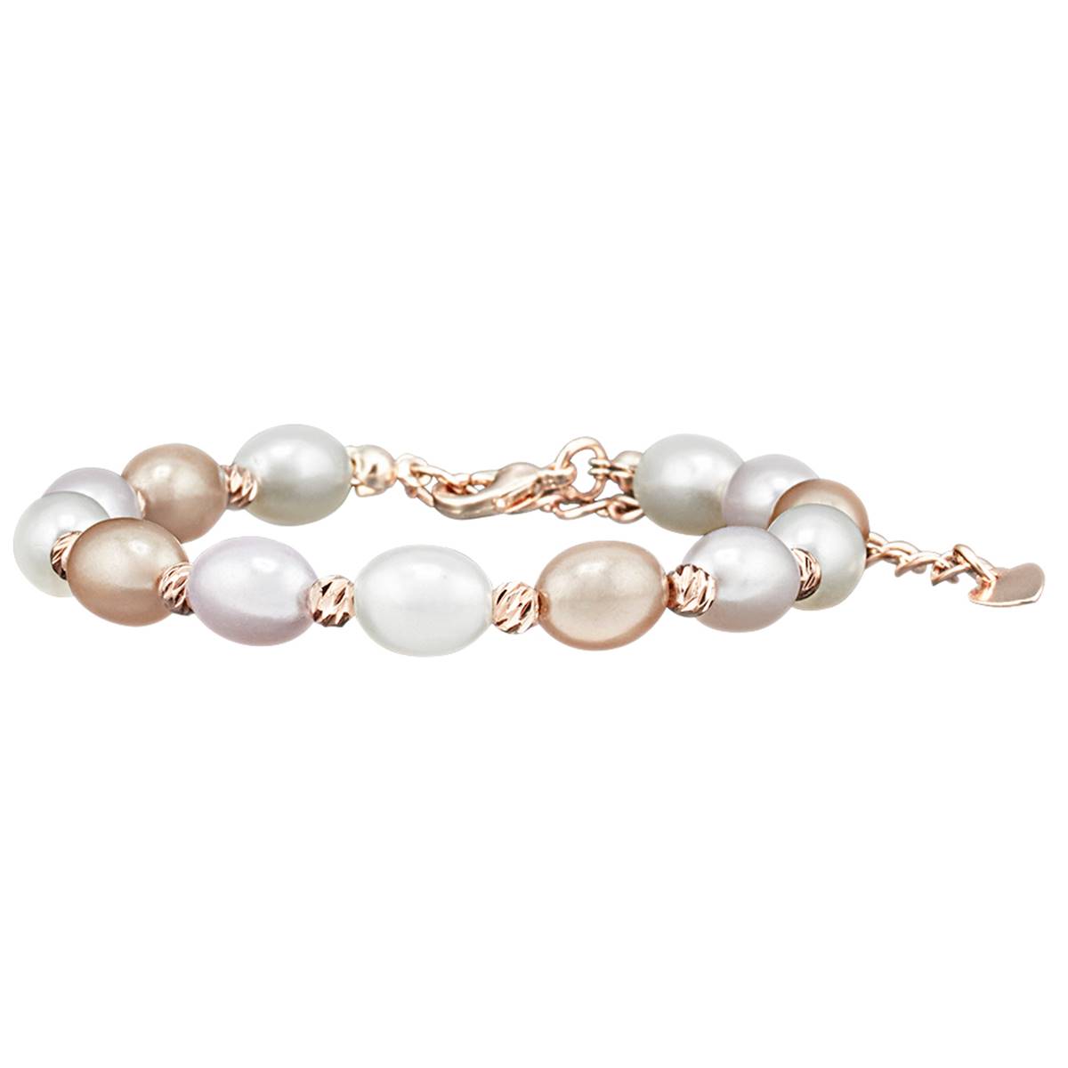 Design Collection Rose-Tone Skip Pearl Bracelet