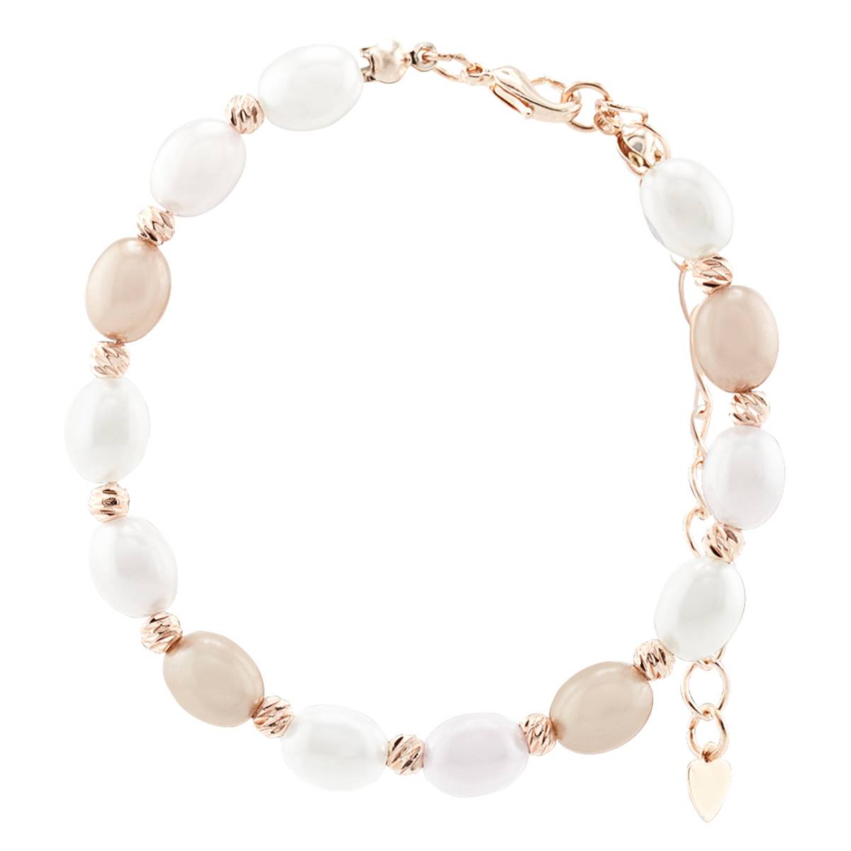 Design Collection Rose-Tone Skip Pearl Bracelet