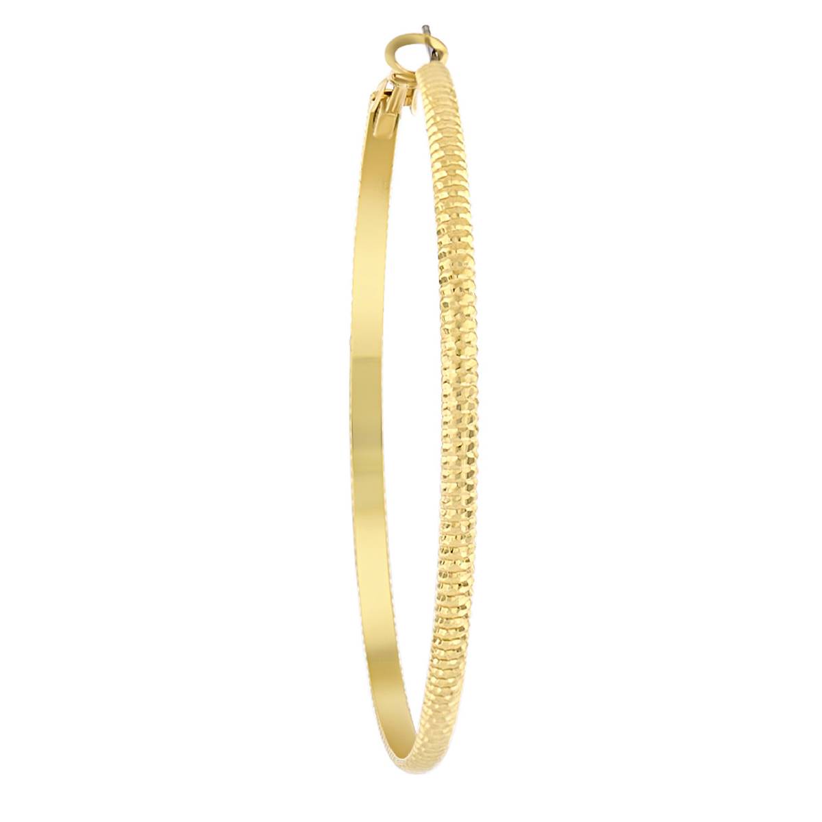 Design Collection 61mm Gold-Tone Hoop Earrings