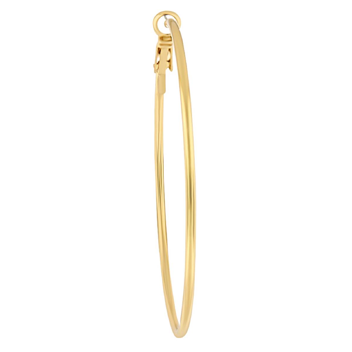 Design Collection 60mm Gold-Tone Tube Hoop Earrings