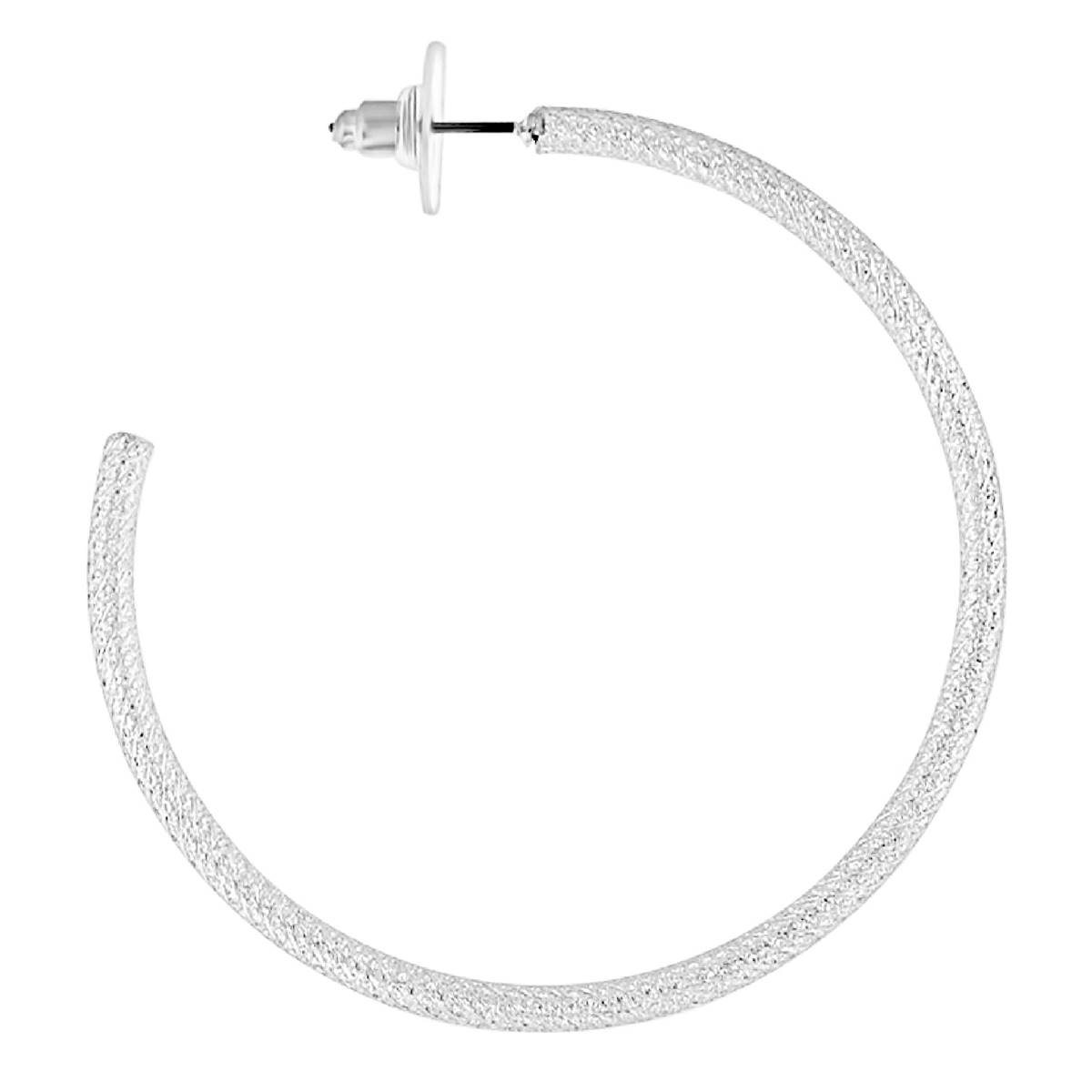 Design Collection Silver-Tone 55mm Hoop Earrings