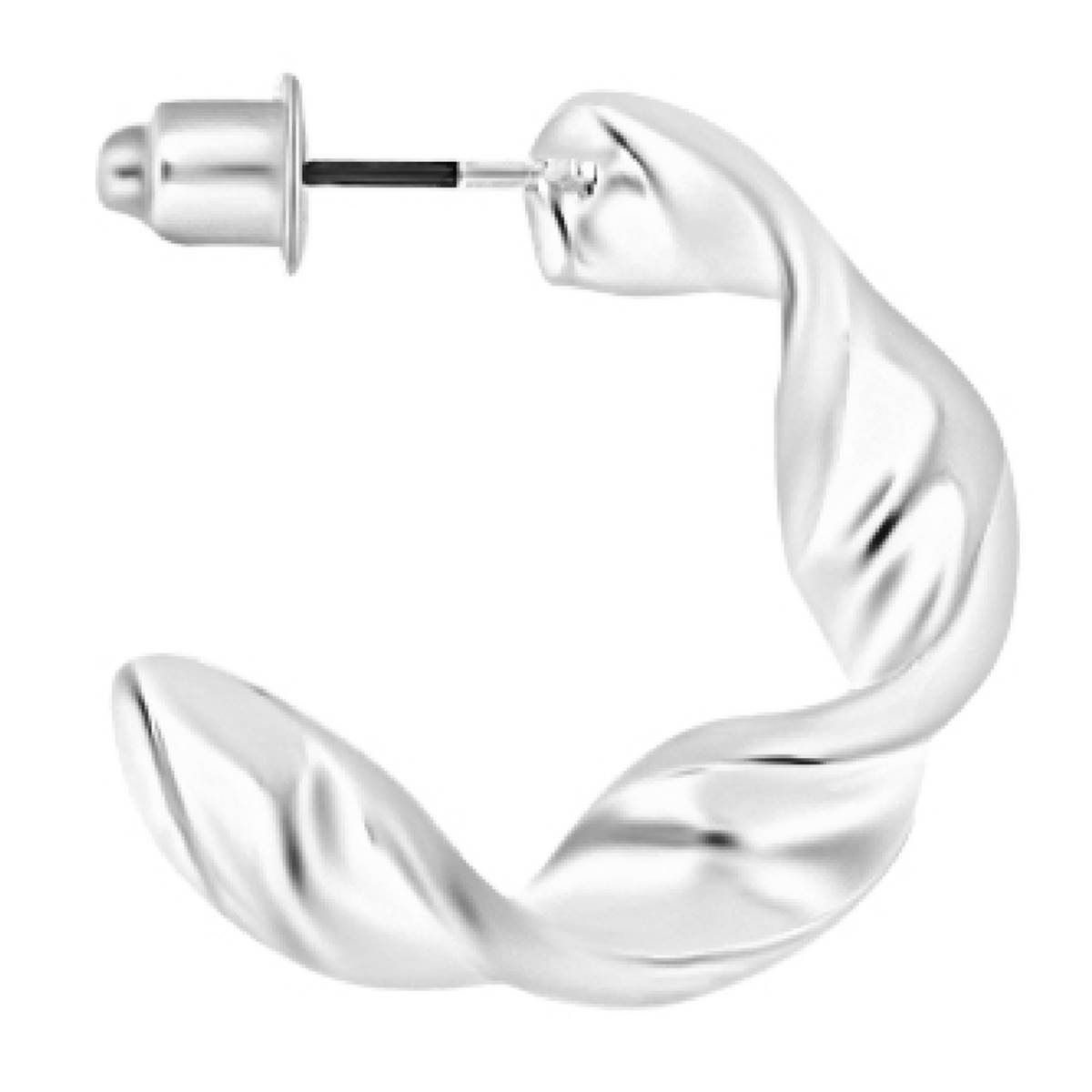 Design Collection 22x24mm Twisted Hoop Earrings