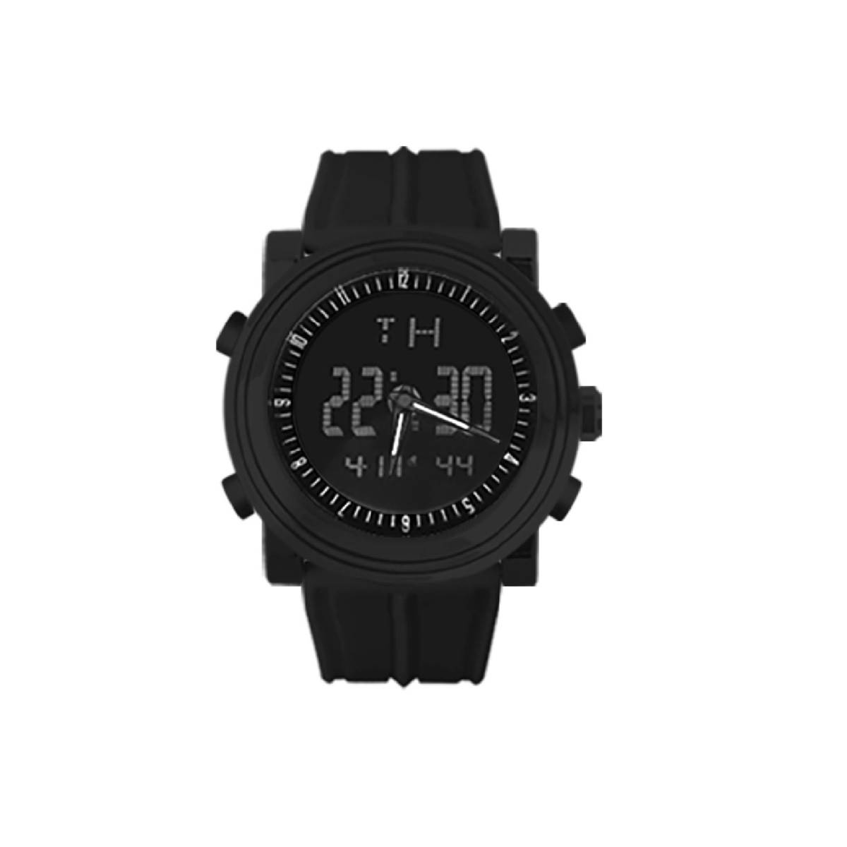 Mens Rocawear Dial & Digital Silicone Strap Watch - 0208B-42-G02