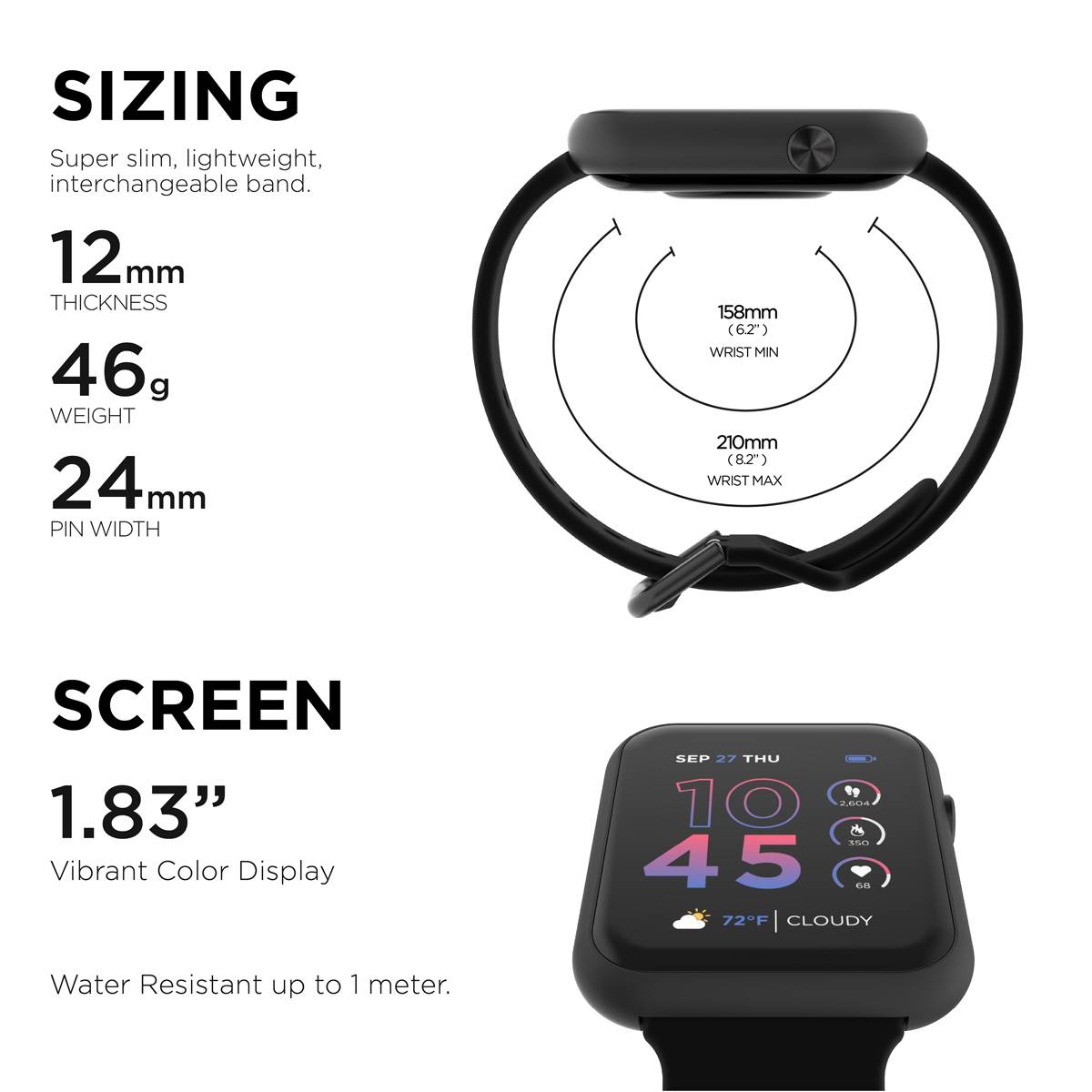 Unisex ITouch Air 4 Smartwatch - TA4L01-G02