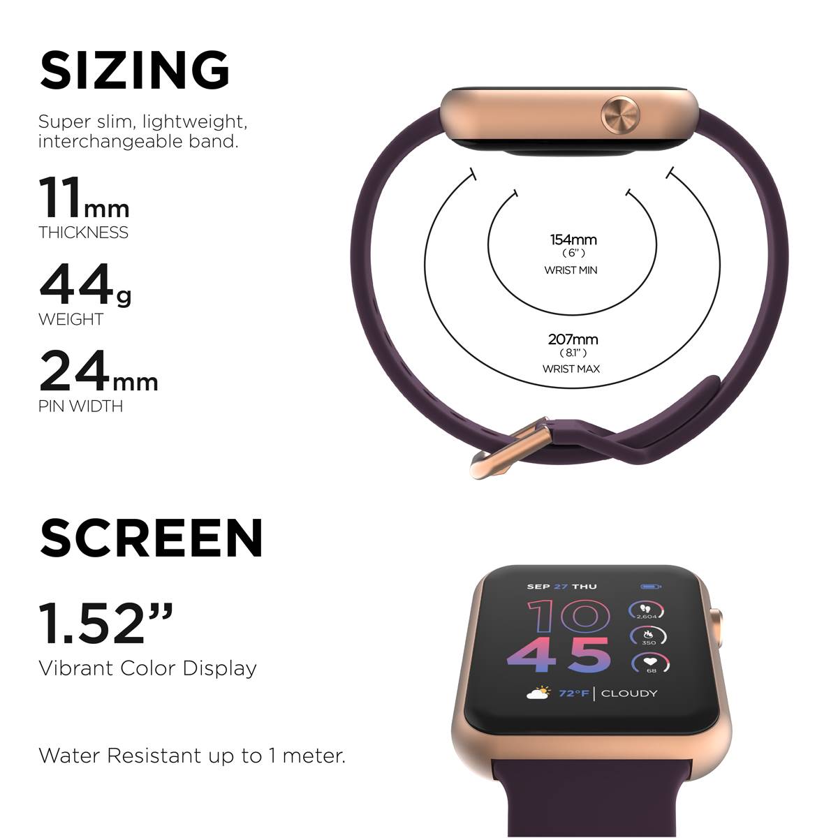 Unisex ITouch Air 4 Smartwatch - TA4M01-C08