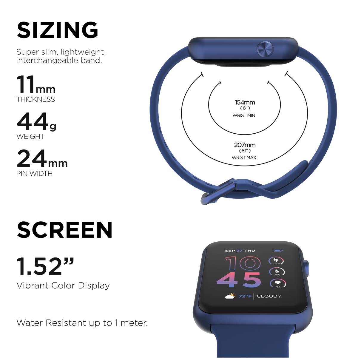 Unisex ITouch Air 4 Smartwatch - TA4M01-K06