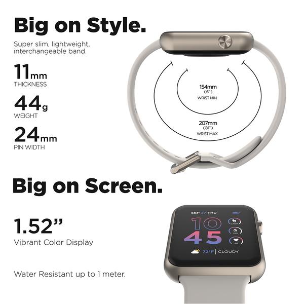Adult Unisex iTouch Air 4 Titanium Smart Watch - TA4M01-TM1 alternate view