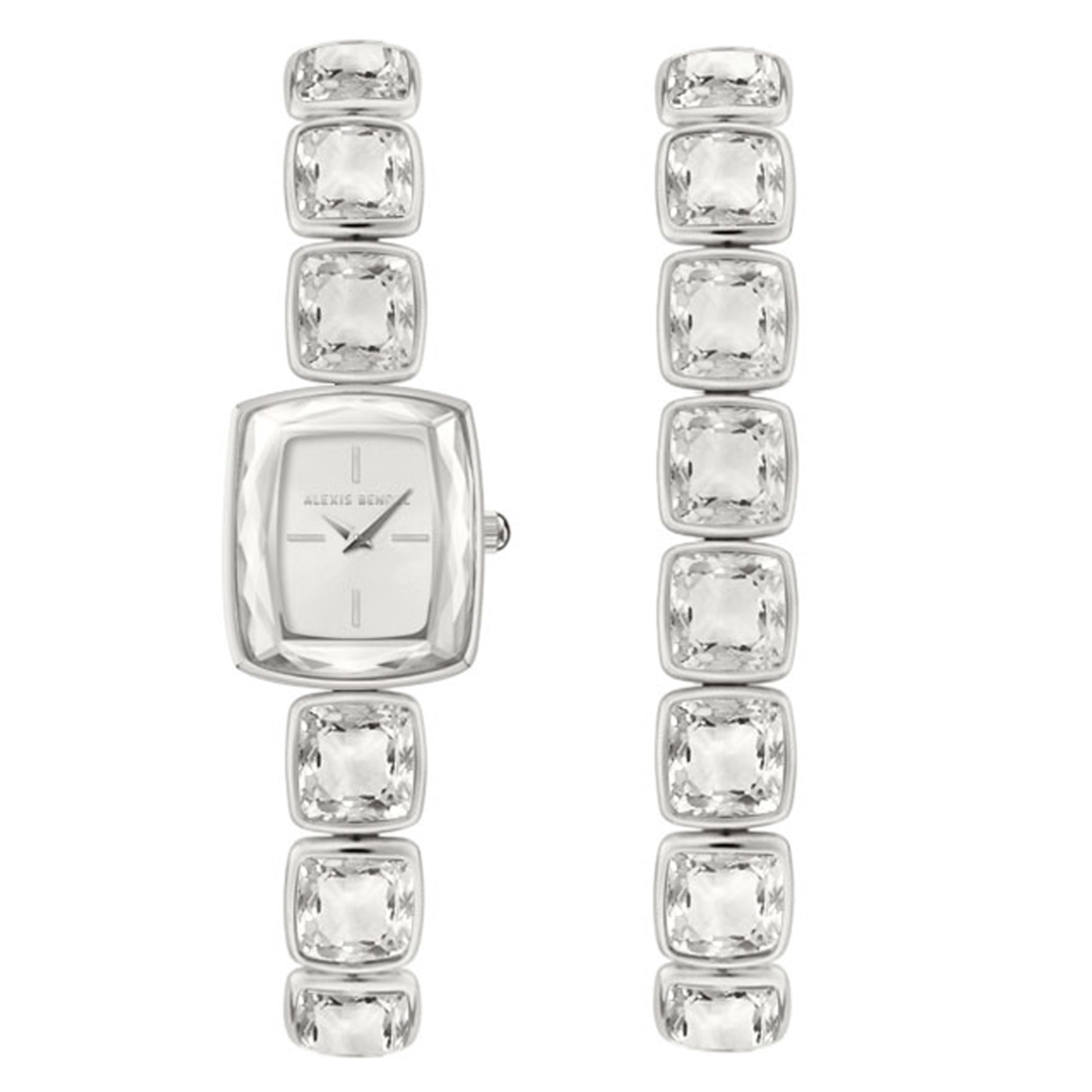 Womens Alexis Bendel Silver-Tone Analog Watch Set - A1817S-42-B28