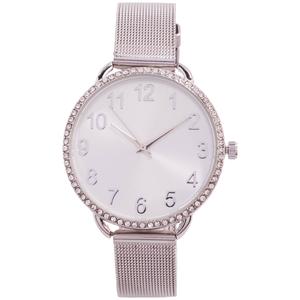 Womens Silver-Tone Crystal Accent Watch - 14332S-07-B28