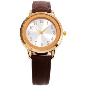 Womens Gold-tone Silver Sunray Dial Watch - 14994G-07-B16