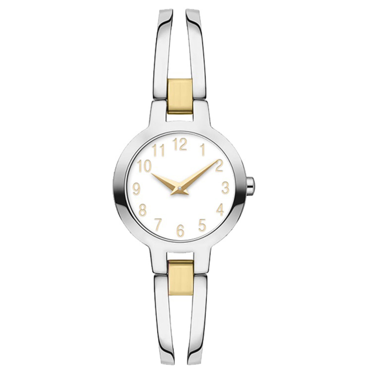 Womens Two-Tone White Dial Watch - 14999S-07-H34