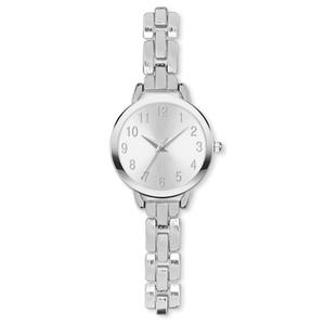 Womens Shiny Silver-Tone Metal Analog Watch - 15066S-07-B28