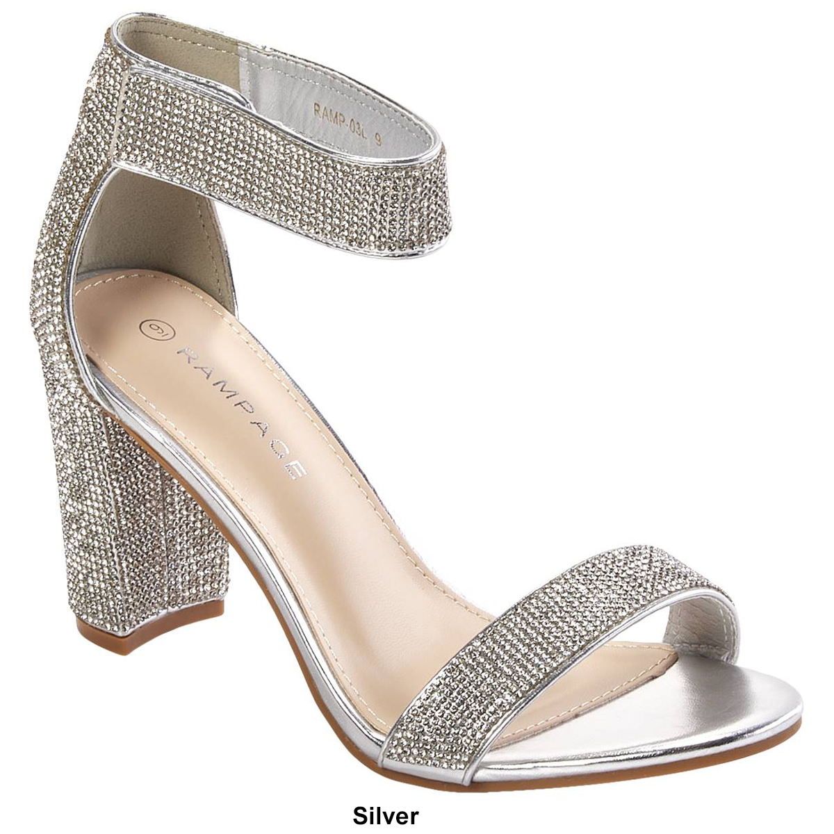 Womens Rampage Glitter Dress Sandals