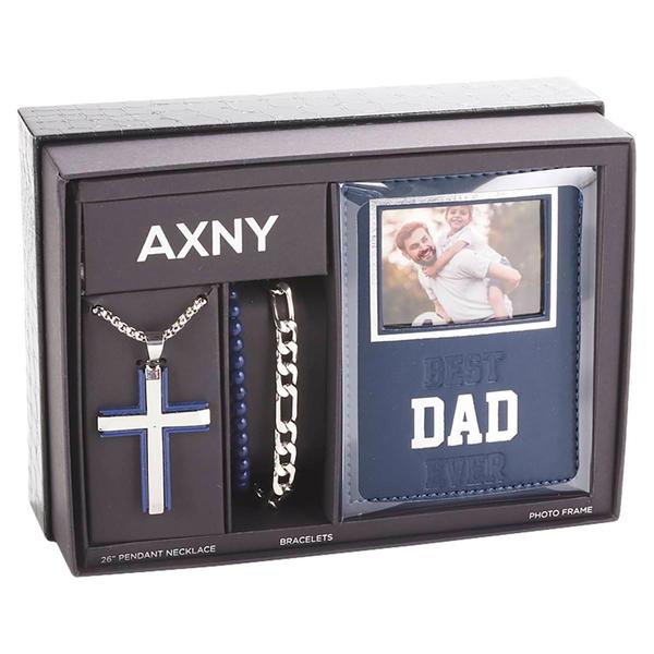 Mens Gentlemen's Classics(tm) Necklace/Bracelets/Dad Frame Set