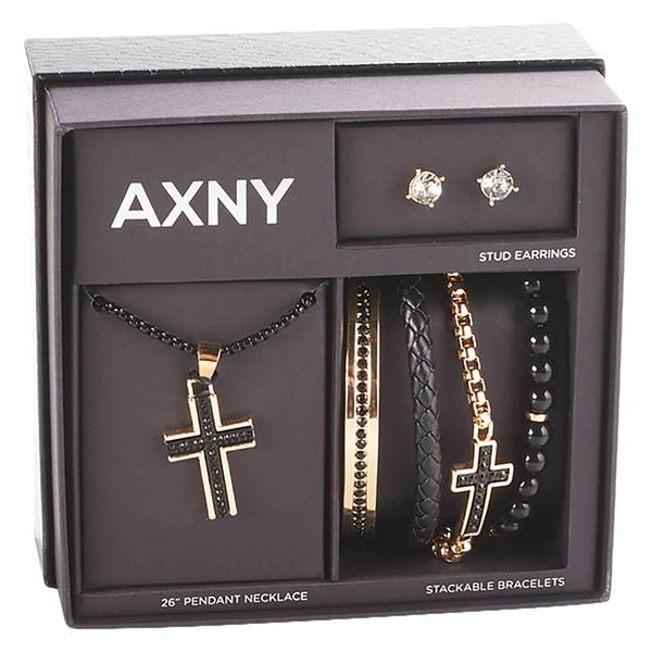 Mens Gentlemen's Classics(tm) Necklace/Bracelets/Earring Set