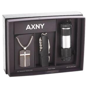 Mens Gentlemen's Classics(tm) Necklace/Multi Tool/Flashlight Set