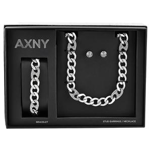 Mens Gentlemen's Classics(tm) Necklace/Bracelet/Earrings Set