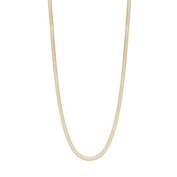 Gold Classics(tm) 24kt. Gold Over Silver Herringbone Bracelet