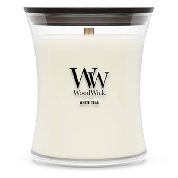 WoodWick(R) 9.5oz. White Teak Jar Candle