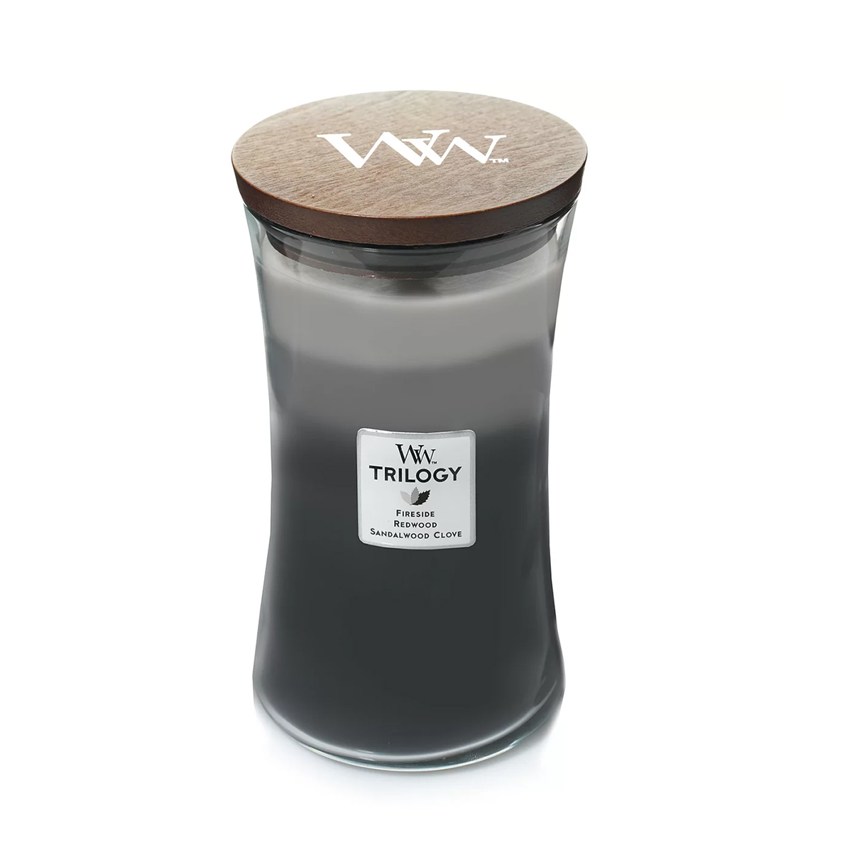 WoodWick(R) 21.5oz. Warm Woods Trilogy Jar Candle