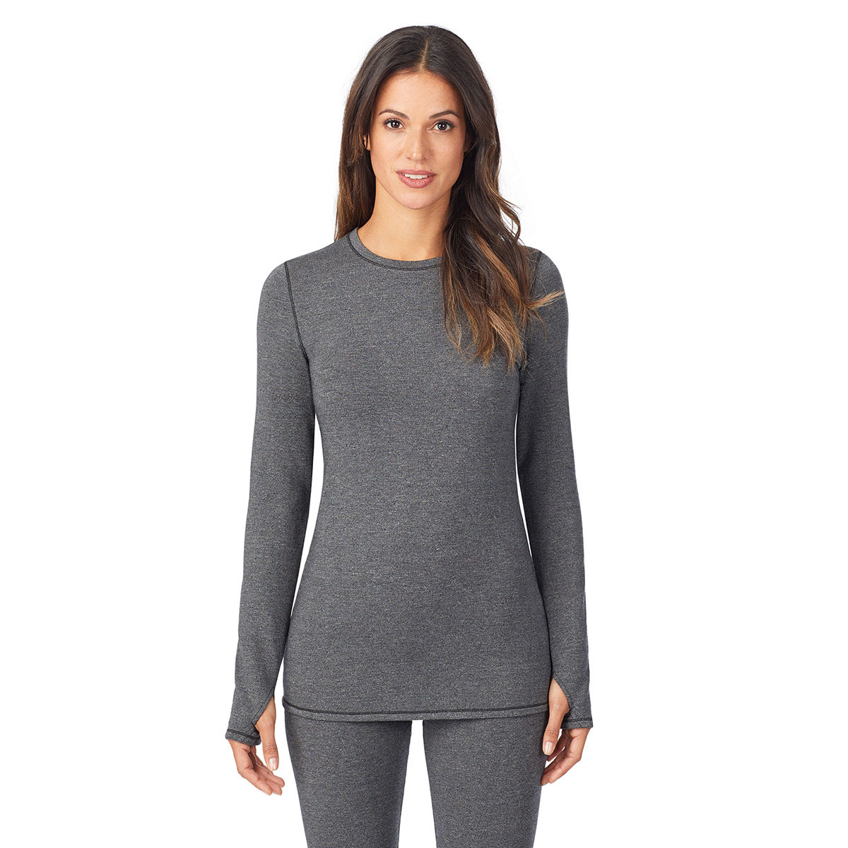 Womens Cuddl Duds Ultra Cozy Long Sleeve Crew Top