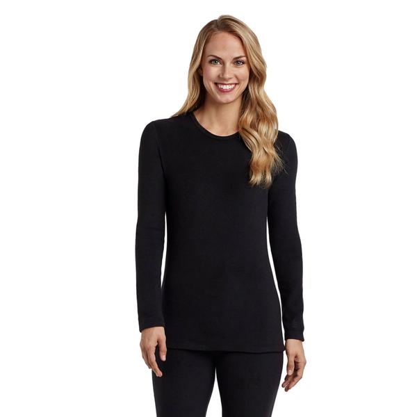 Womens Cuddl Duds(R) Solid Fleecewear with Stretch Long Sleeve Top alternate view