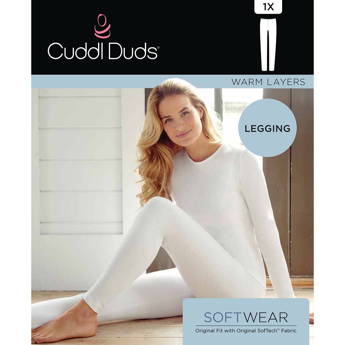 Womens Cuddl Duds(R) Softwear Thermal Long Leggings