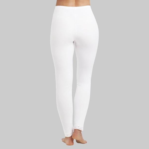 Womens Cuddl Duds(R) Softwear Lace Edge Leggings alternate view