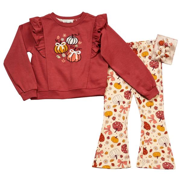Toddler Girl BTween(R) Fall Print 2pc. Sweatshirt & Leggings Set